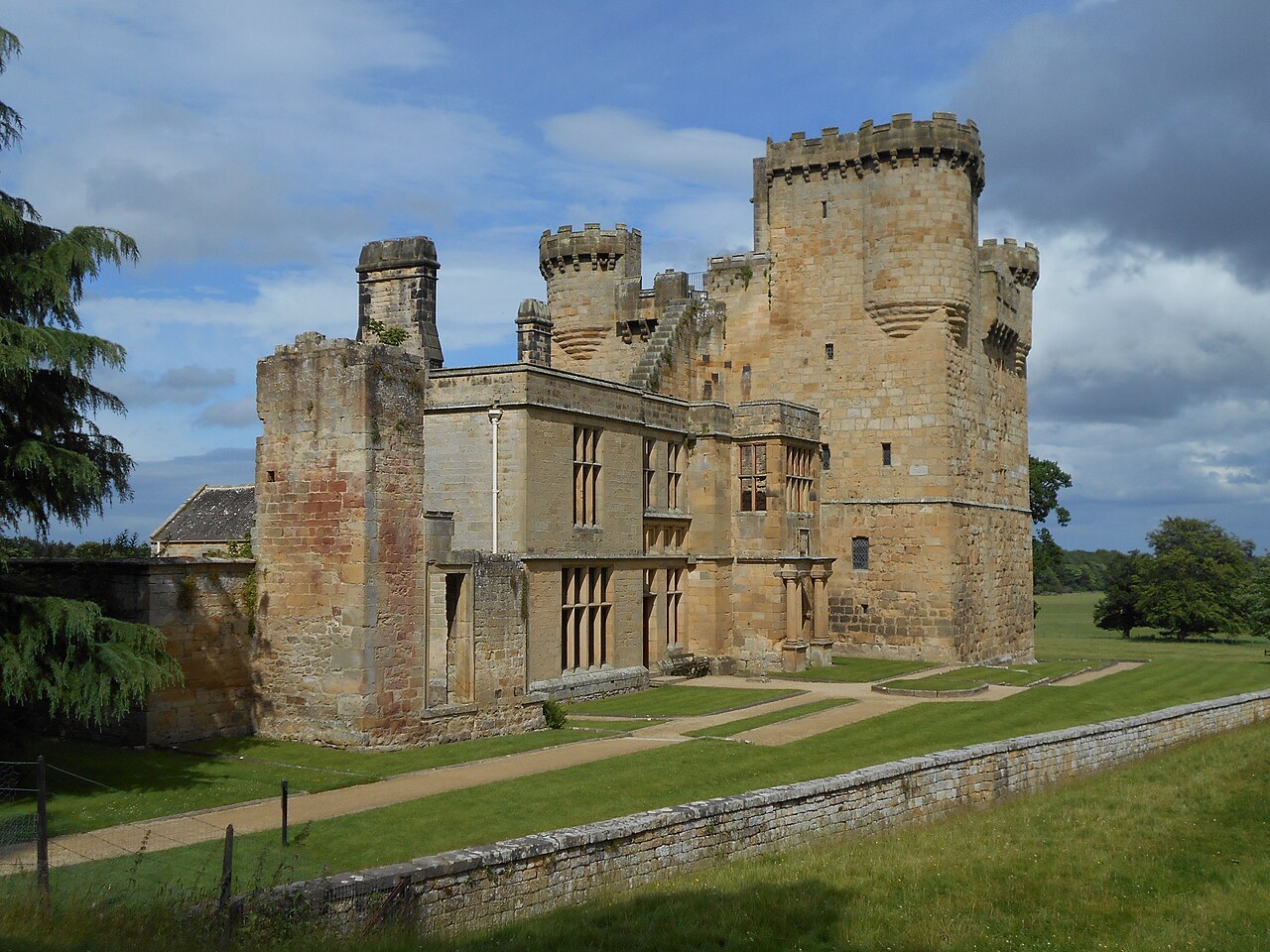 Belsay Castle, the medieval tower house