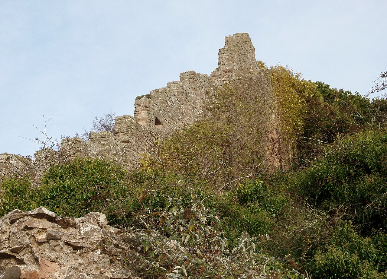Berwick Castle 'Breakneck Path' and defensive wall, Berwick-upon-Tweed, Northumbria