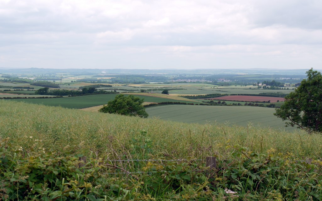 Flodden Battlefield from the east side of Branxton Hill