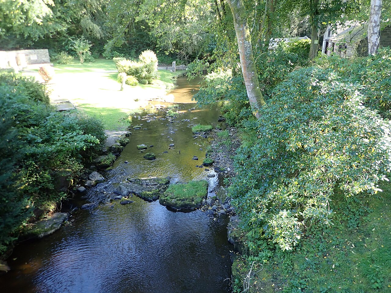 Chainley Burn running through Roman Vindolanda