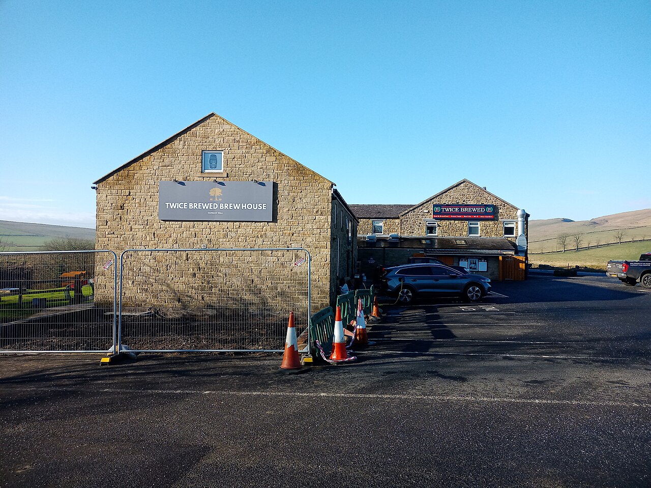 Twice Brewed from car park