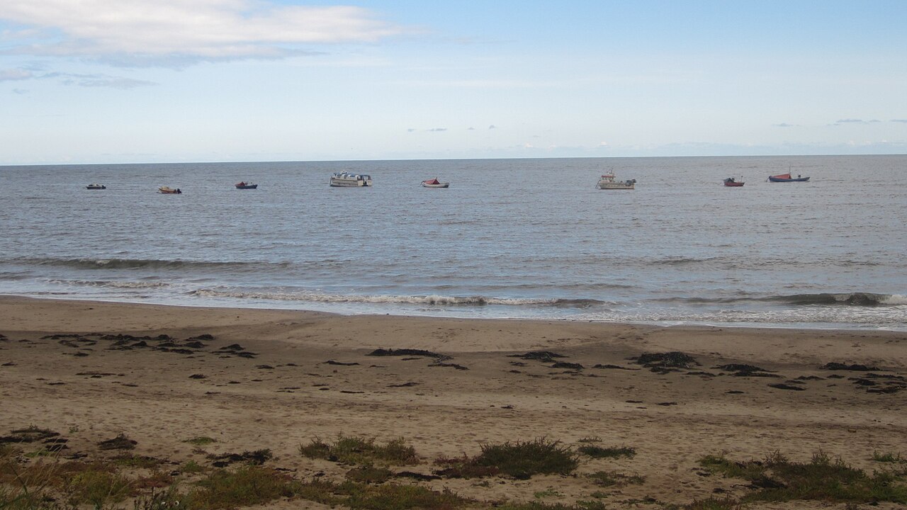 Boats moored in Boulmer Haven